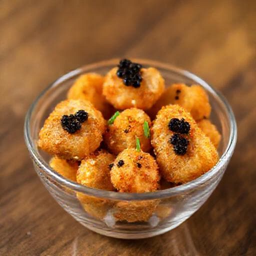 Quick Caviar Chicken Bites