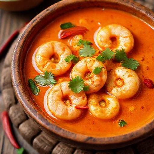 Classic South Indian Prawn Curry (Chemmeen Curry)