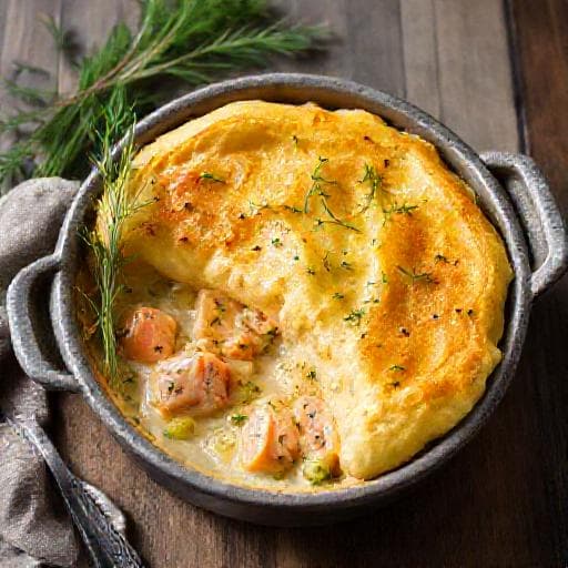 Smoked Salmon and Dill Fish Pie