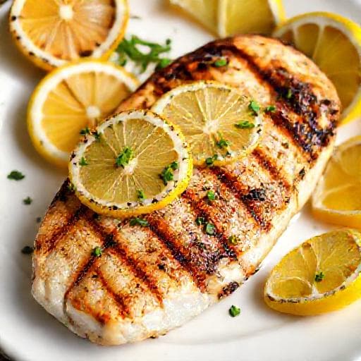 Classic Grilled Swordfish with Lemon and Herbs