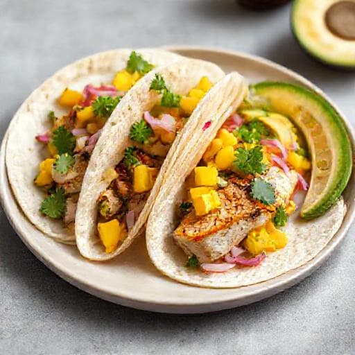 Quick Grilled Mahi-Mahi Tacos with Mango Salsa