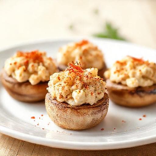 Quick & Easy Crab-Stuffed Mushrooms