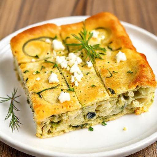 Quick Zucchini & Feta Slice