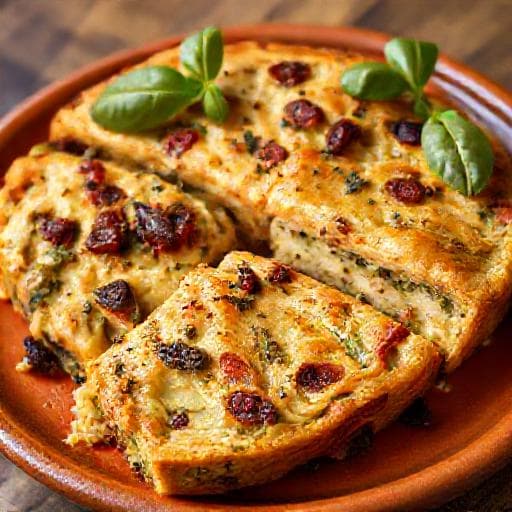 Mediterranean Zucchini & Sun-Dried Tomato Slice