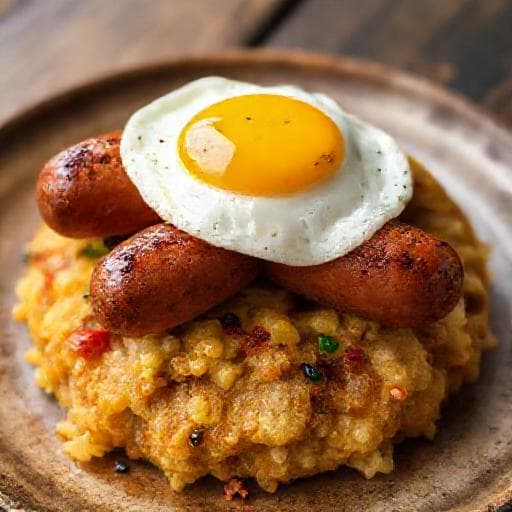 Bubble and Squeak with Sausages