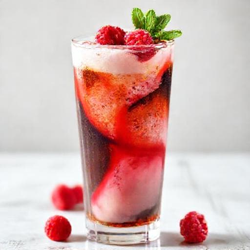 Raspberry Cream Dirty Soda