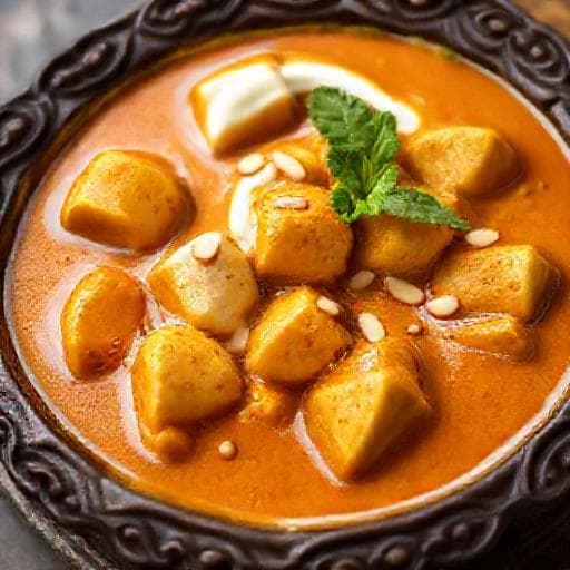 Paneer Butter Masala with Cashew-Almond Gravy