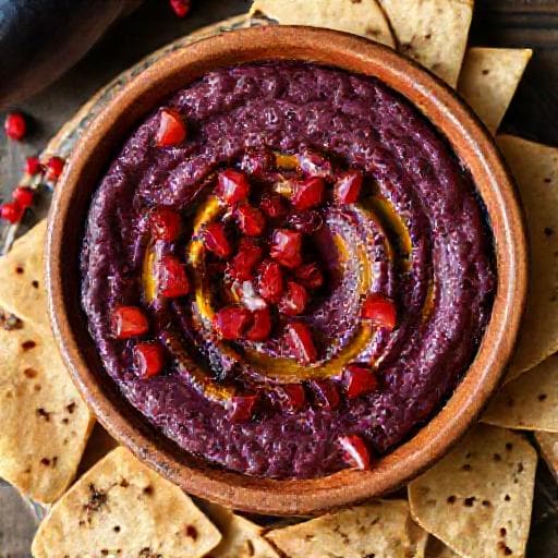 Smoked Baba Ganoush with Pomegranate