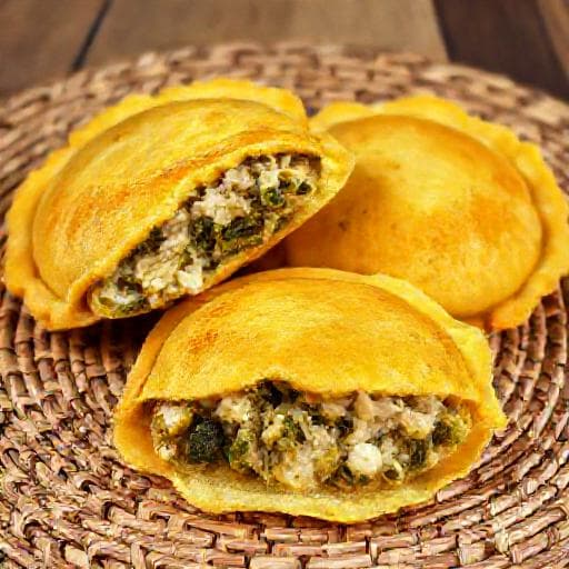 Spicy Callaloo and Saltfish Patties