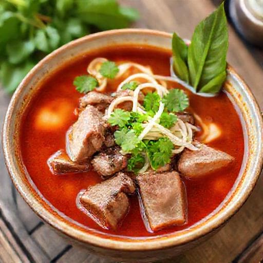 Bun Bo Hue with Crab Paste