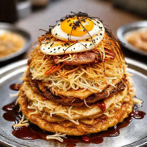 Hiroshima-Style Okonomiyaki