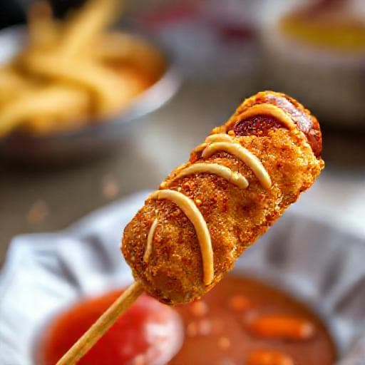 Spicy Sausage Korean Corn Dog