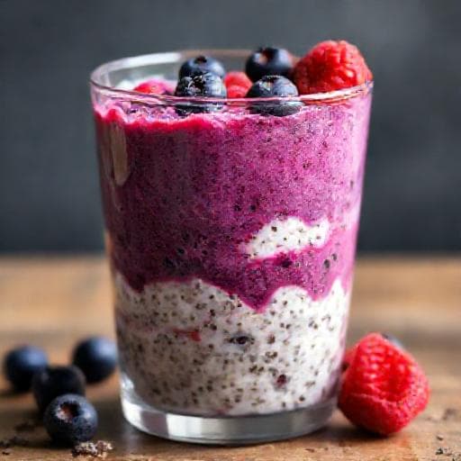 Berry Chia Overnight Oats