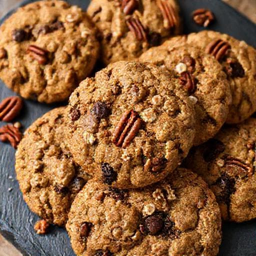 Oatmeal Raisin Spice Cookies with Pecans