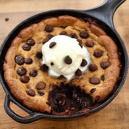 Quick & Easy Brookie Skillet Cookie