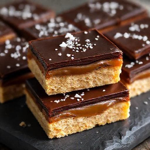 Salted Caramel & Dark Chocolate Millionaire's Shortbread