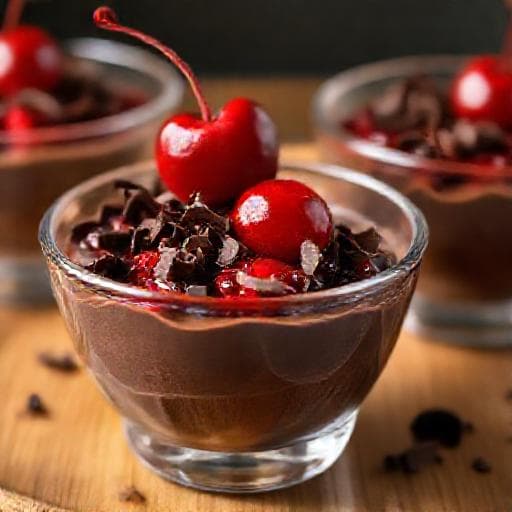 Black Forest Mousse Cups