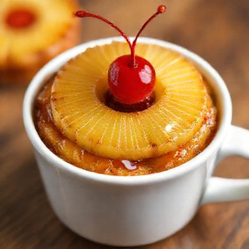 Quick Pineapple Upside-Down Cake (Mug Cake)