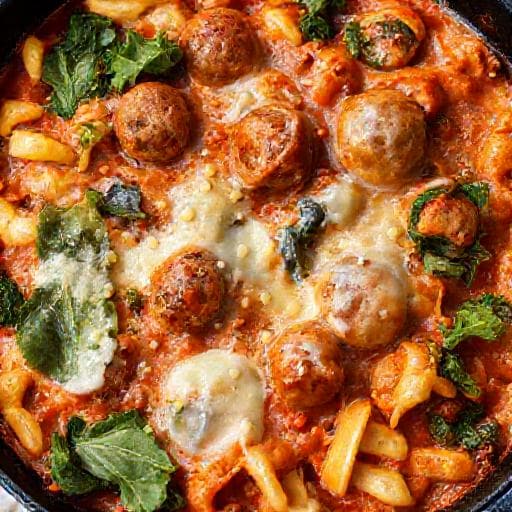 Hearty Italian Wedding Pasta Bake with Sausage