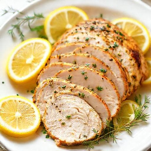 Lemon Herb Crockpot Turkey Breast