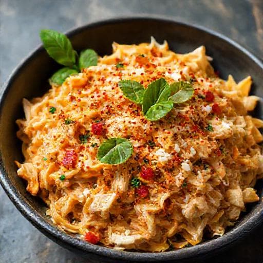 Spicy Coronation Chicken with Toasted Coconut