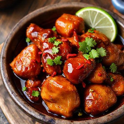 Bourbon Chicken with a Spicy Kick