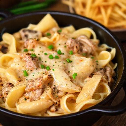 Smoked Turkey Tetrazzini with Smoked Gouda