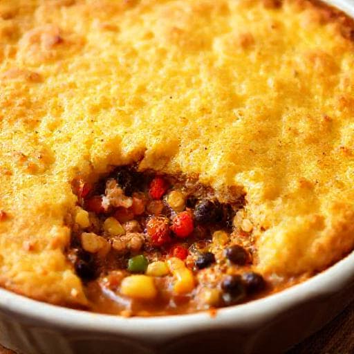 Southwestern Turkey Pot Pie with Cornbread Crust