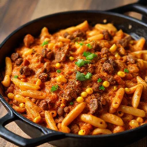 Spicy Chorizo & Corn Hamburger Helper