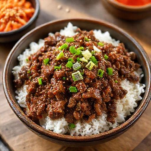 Classic Korean Ground Beef Bowl (Bulgogi-Style)