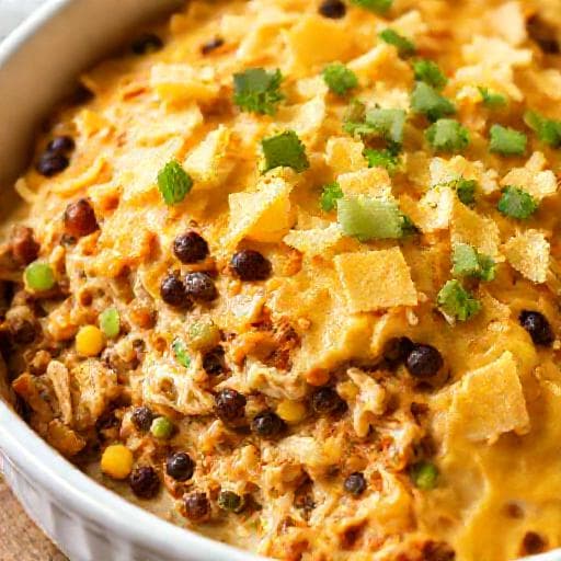 Southwestern Chicken Taco Casserole