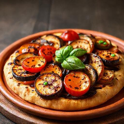 Focaccia Messinese con Verdure Grigliate