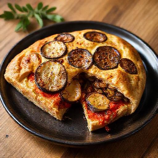 Cartocciata con Melanzane e Scamorza Affumicata