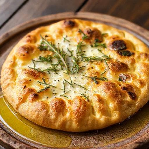Focaccia di Recco con Erbe Aromatiche