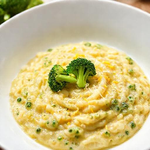 Risotto Cremoso Broccoli, Pecorino e Limone