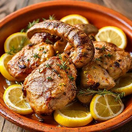 Capretto al Forno con Erbe Aromatiche e Limone