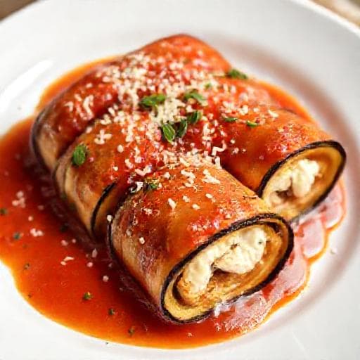 Involtini di Melanzane Veloci al Forno