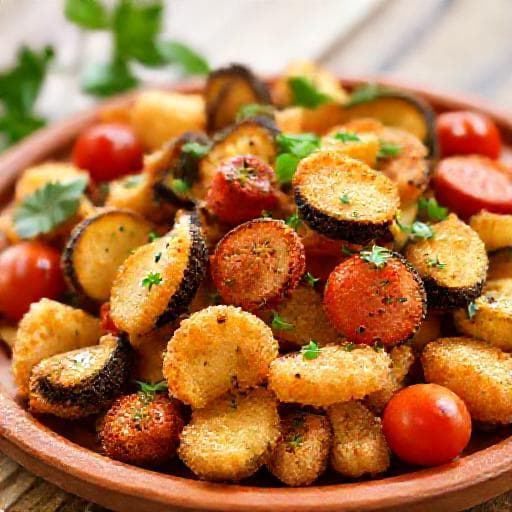 Verdure in Pastella con Erbe Aromatiche