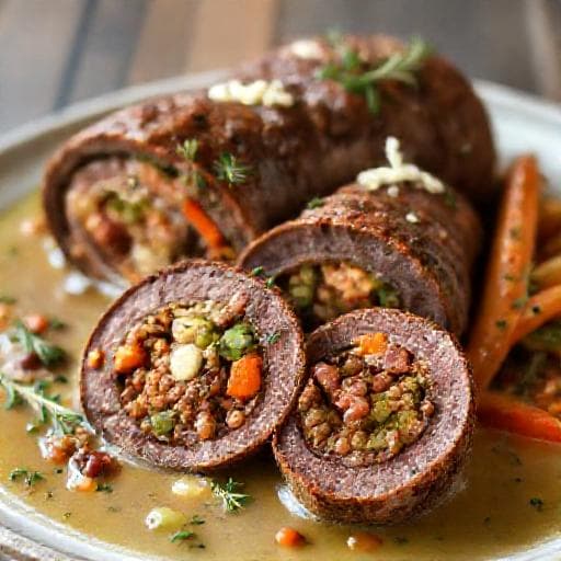 Falsomagro con Ripieno di Salsiccia e Verdure