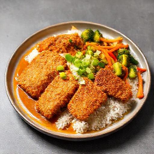 Katsu Curry con Pollo e Verdure Croccanti