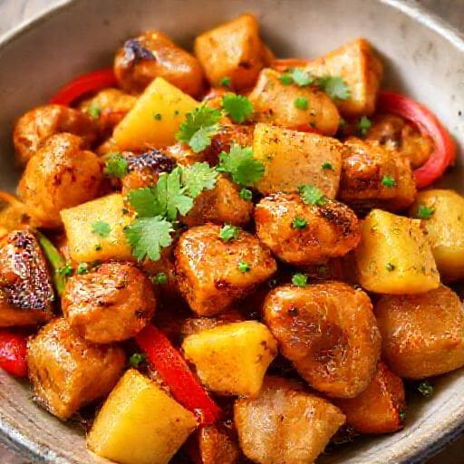 Pollo Teriyaki con Ananas e Peperoni