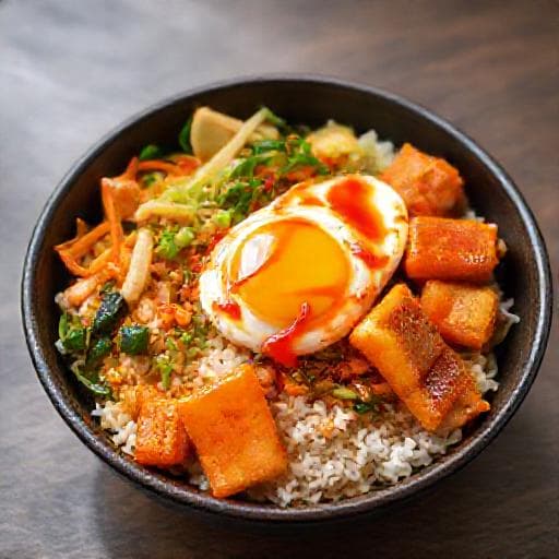 Bibimbap "Deok" (con Tteokbokki)