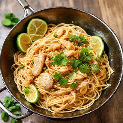 Pad Thai Veloce al Pollo