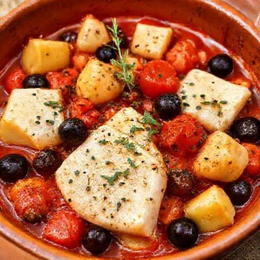 Baccalà alla Napoletana con Patate e Pomodorini