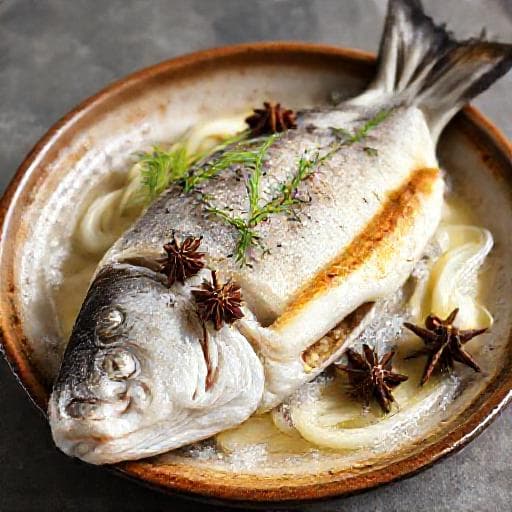 Branzino al Sale con Finocchi e Anice Stellato
