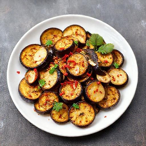 Melanzane in Padella Veloci all'Aglio e Peperoncino