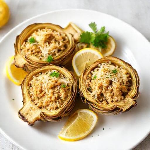 Carciofi Ripieni Semplici al Limone