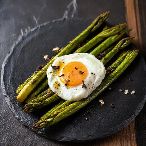 Asparagi al Forno con Uovo e Tartufo