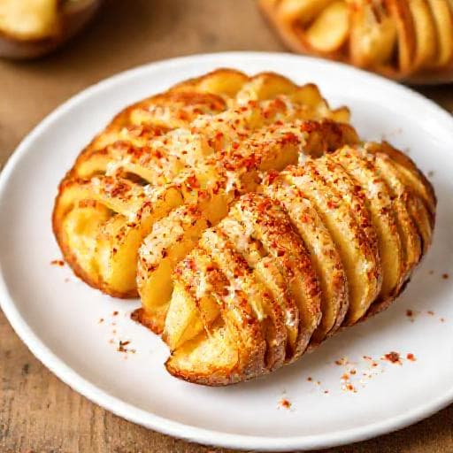 Patate Hasselback al Parmigiano e Paprika