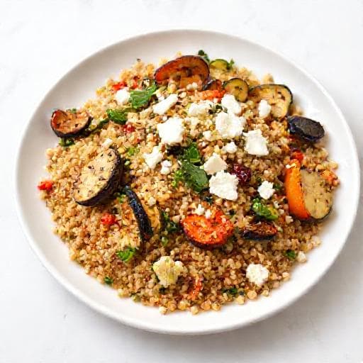 Insalata di Quinoa Veloce con Verdure Grigliate